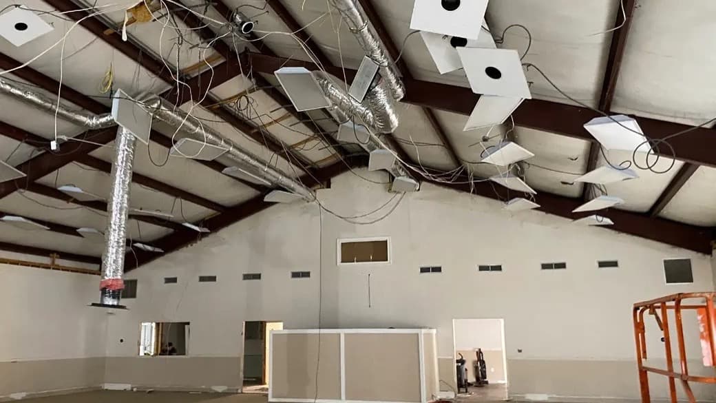 Highview Church Sanctuary Lighting Renovation, before