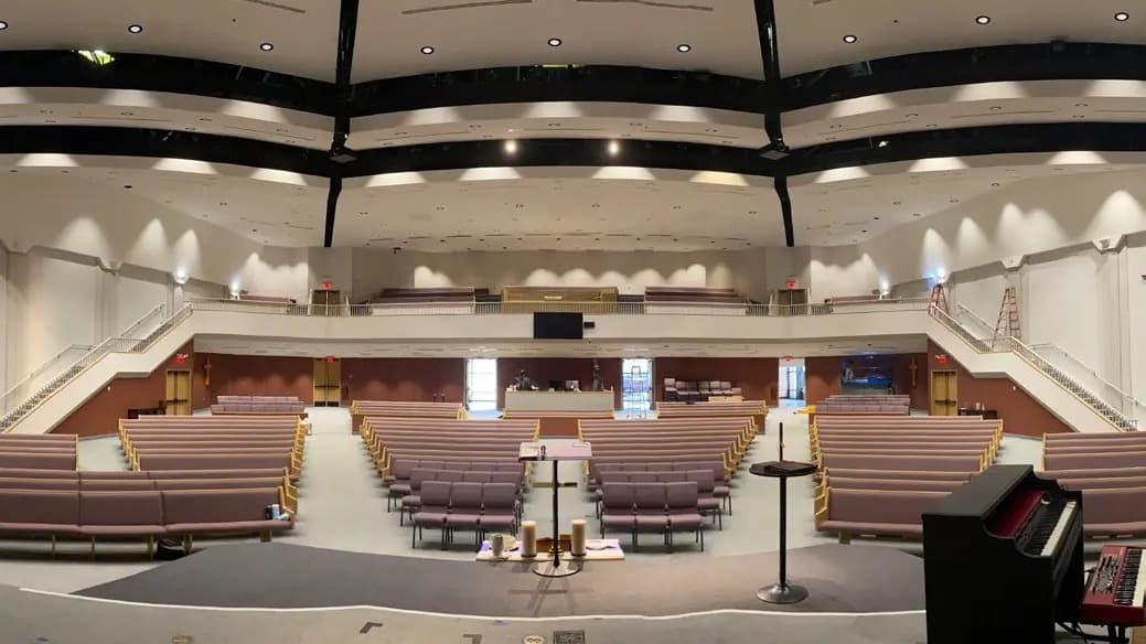 New Covenant Church Worship Center Lighting Retrofit, after