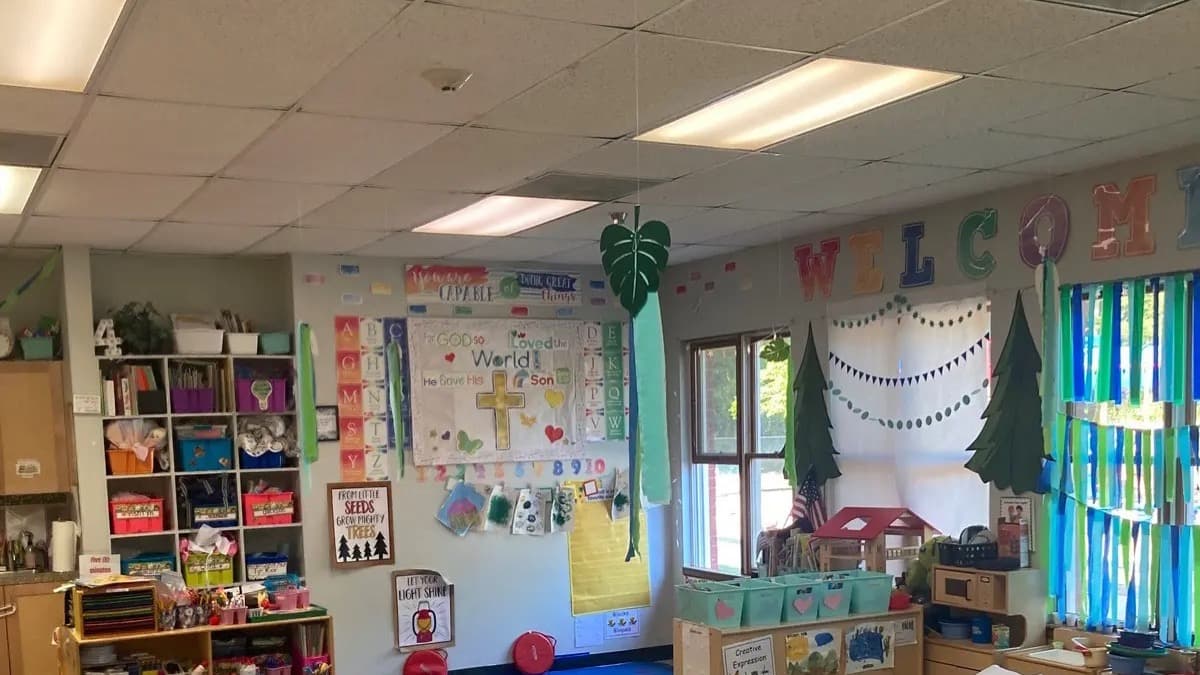 Open Arms Daycare LED Lighting Retrofit, before